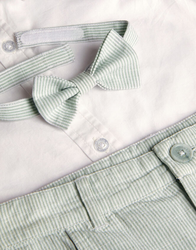 Stripe 3-Piece Suit Set, Green (GREEN), large