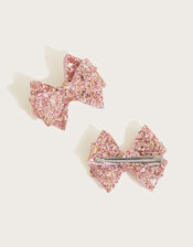 Sparkle Sprinkle Bow Hair Clip Twinset, , large
