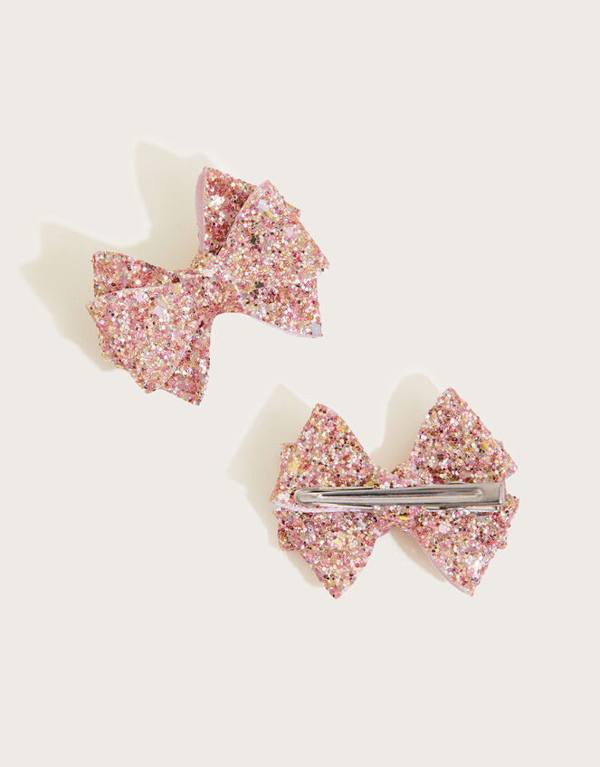 Sparkle Sprinkle Bow Hair Clip Twinset, , large