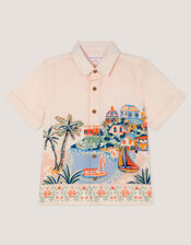 Scenic Embroidered Shirt, Ivory (IVORY), large