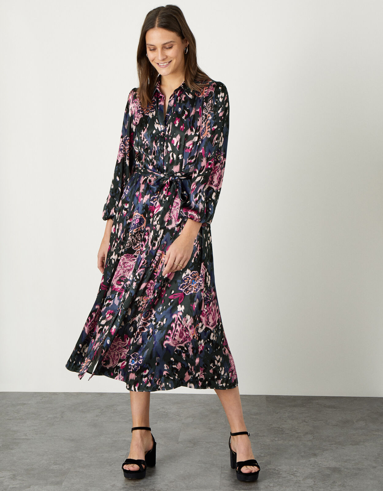 Monsoon clearance satin dress