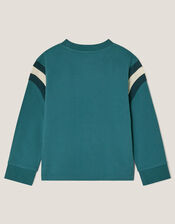 Tiger Logo Long Sleeve Top, Blue (BLUE), large