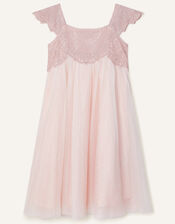 Estella Embroidered Dress , Pink (PINK), large