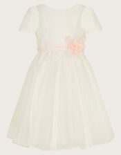 Sian Organza Bridesmaid Dress, Ivory (IVORY), large