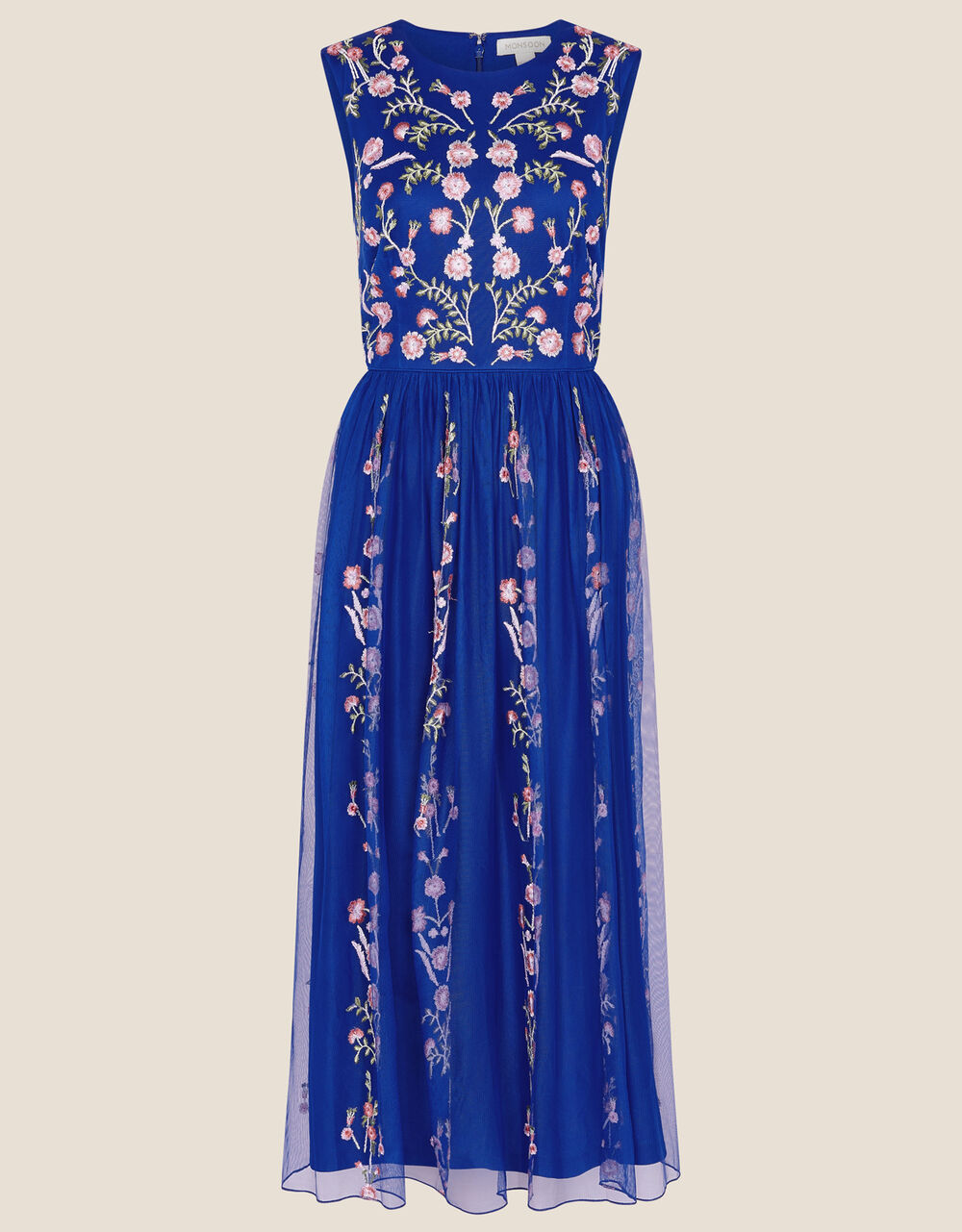 Alessia Floral Print Mesh Dress