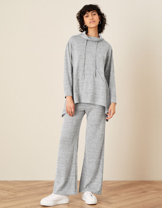 Lounge Marl Jersey Jumper, Grey (GREY), large
