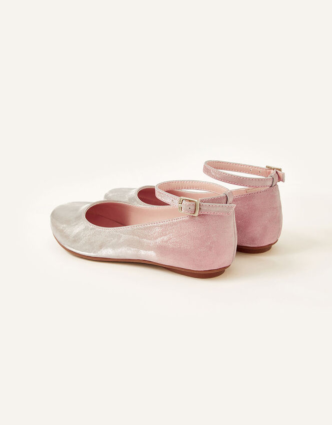 Shimmer Ombre Ballerina Shoes, Pink (PINK), large