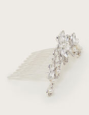 Jewel Flower Tiara Comb, , large