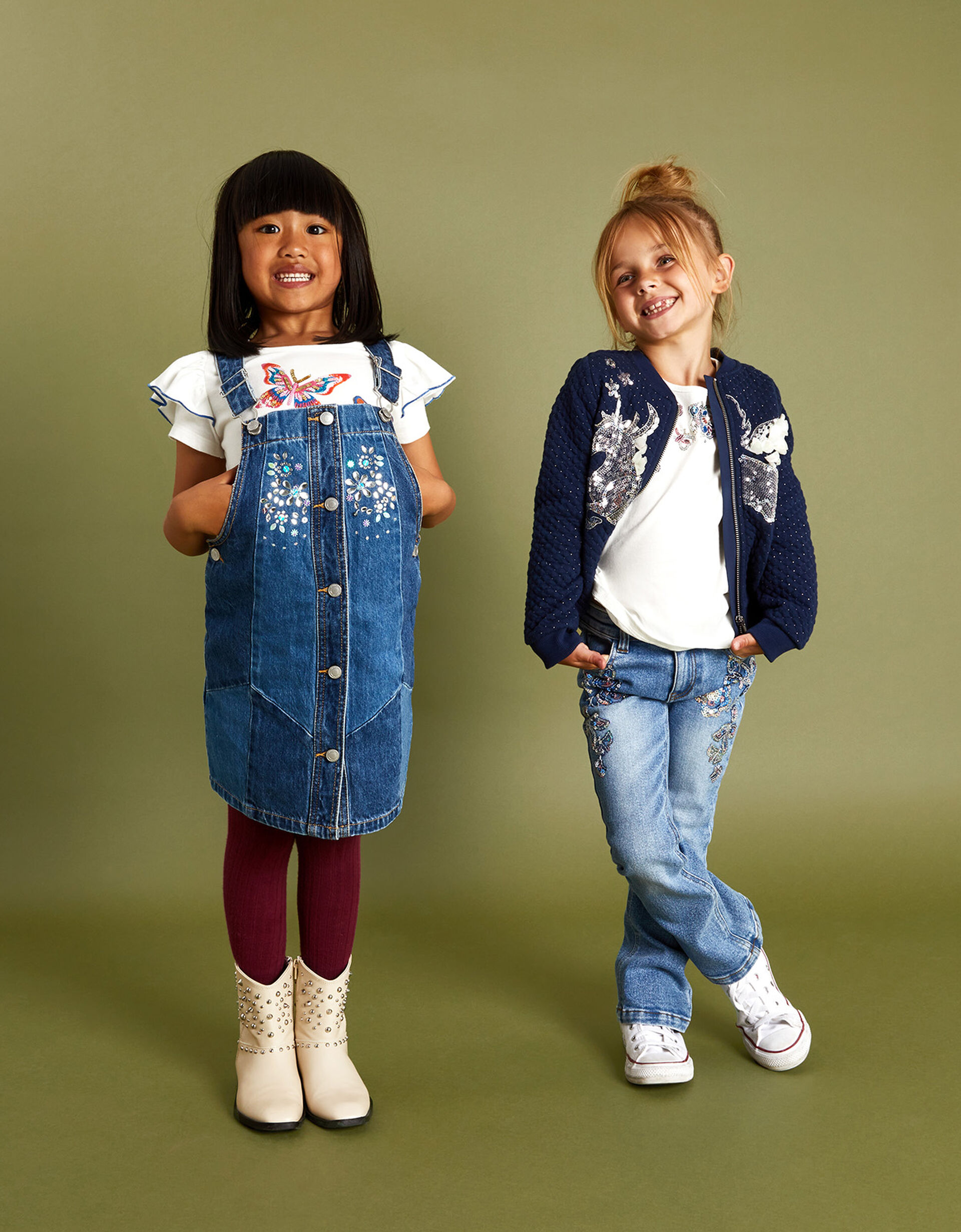 Girls Yellow Quilted Bomber Jacket
