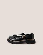 Bow Patent Mary Jane Brogues, Black (BLACK), large