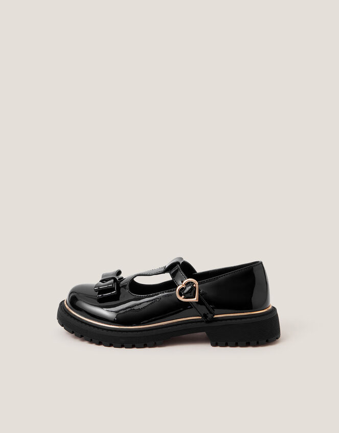 Bow Patent Mary Jane Brogues, Black (BLACK), large