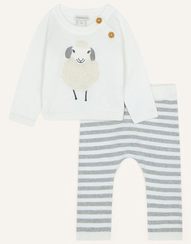 Newborn Larry Lamb Knitted Set, Ivory (IVORY), large