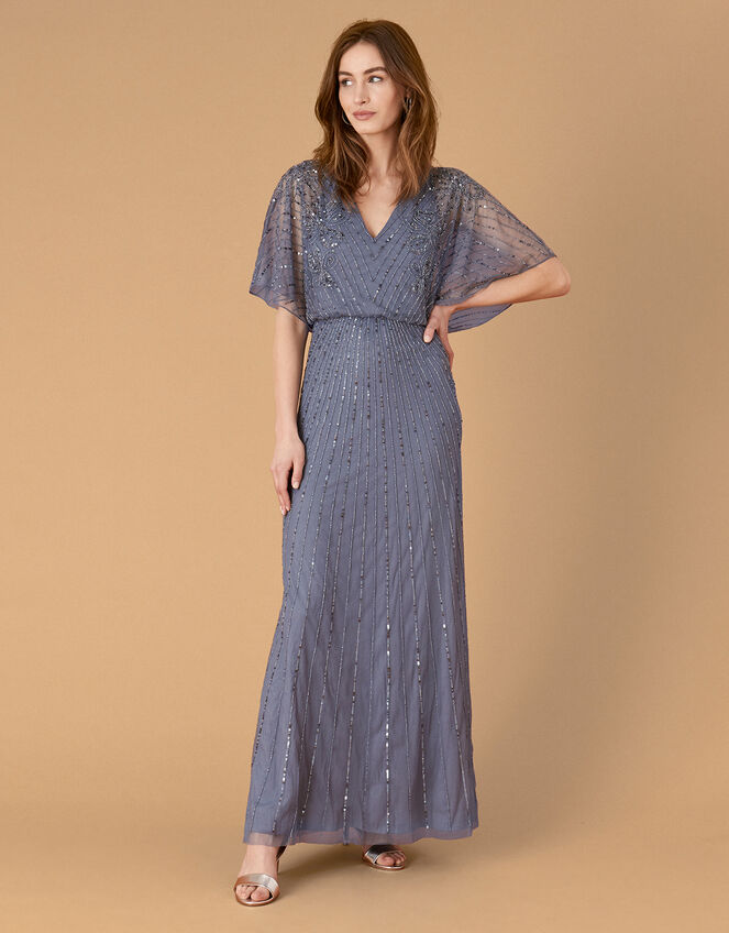 ARTISAN Holly Floral Maxi Dress, Blue (DARK BLUE), large