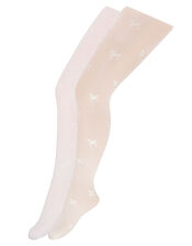 Glitter and Unicorn Print Tights, Multi (MULTI), large