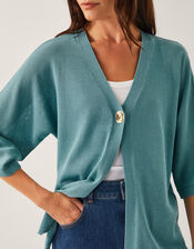 Beth Single Button Cardigan, Green (GREEN), large
