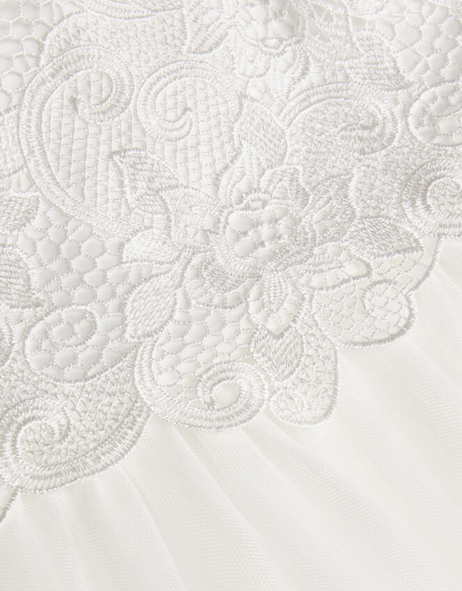 Anna Strappy Lace High-Low Dress, Ivory (IVORY), large