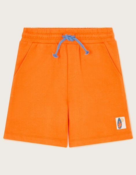 Tie Sweat Shorts, Orange (ORANGE), large
