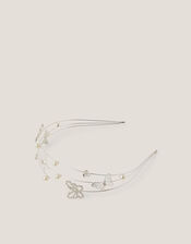 Butterfly Embellished Wire Headband, , large