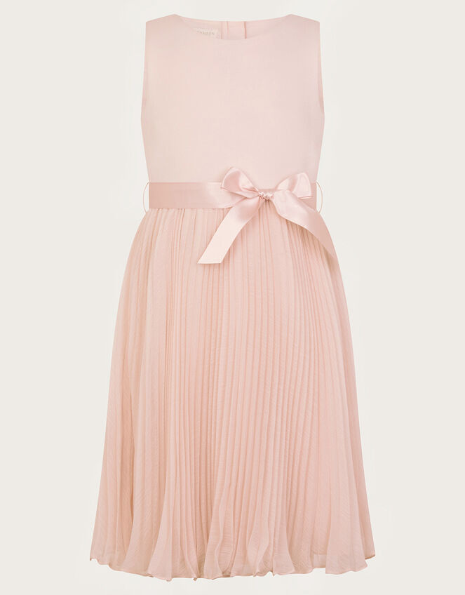 Sally Scuba Pleated Dress, Pink (PINK), large