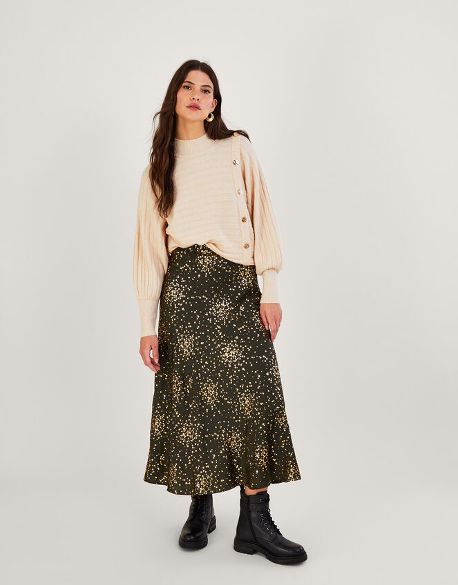 Horizontal Rib Jumper with Recycled Polyester, Camel (OATMEAL), large