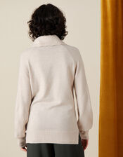 Lilly Lounge Zip Jumper , Camel (OATMEAL), large