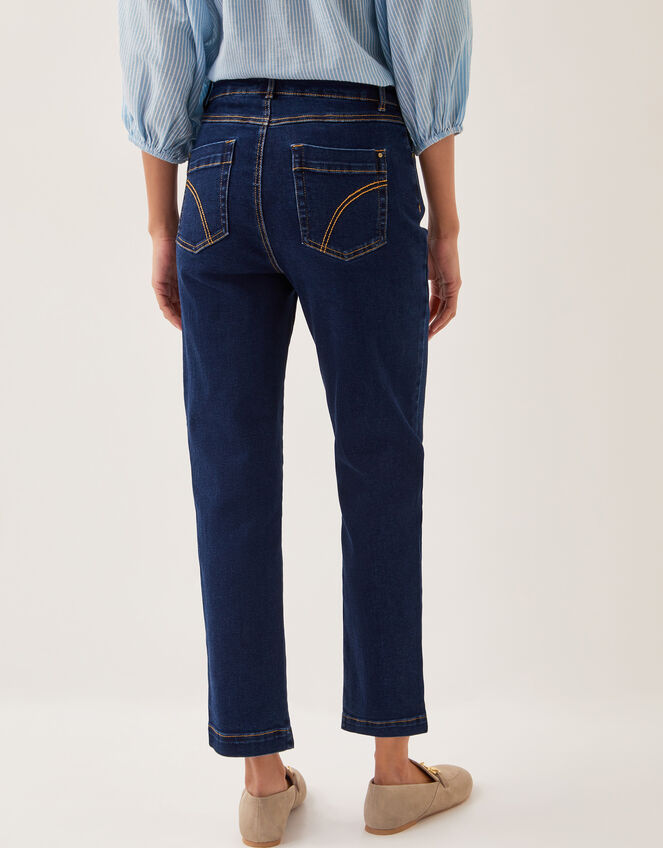 Safaia 7/8 Denim Jeans, Blue (INDIGO), large