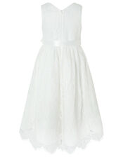 Rebecca Lilly Lace Occasion Dress, Ivory (IVORY), large