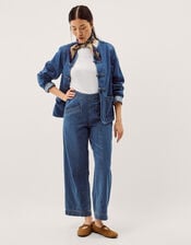 Harper Regular Wide Leg Jeans, Blue (DENIM BLUE), large