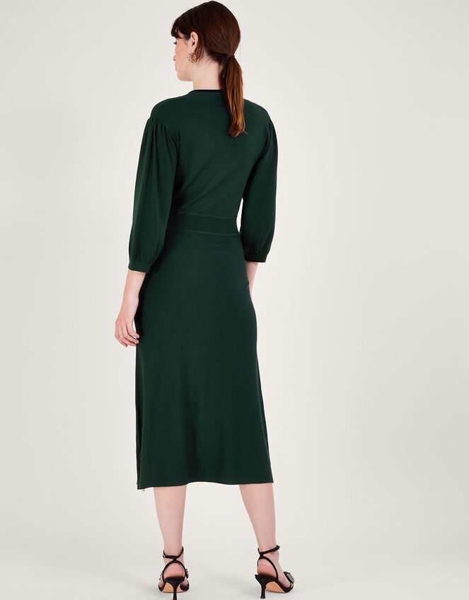 Moira Button Midi Dress, Green (GREEN), large