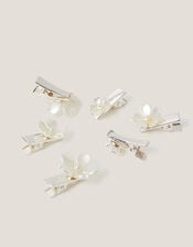 6-Pack Bridesmaid Flower Hair Clips, , large