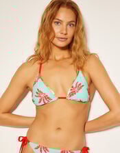Pamela Palm Print Bikini Top, Green (MINT), large