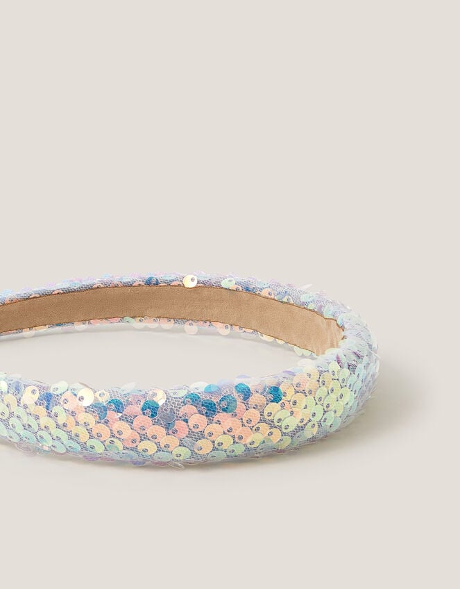Frosted Sequin Headband, , large