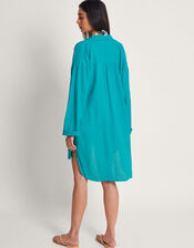 Esme Beach Shirt , Blue (TURQUOISE), large