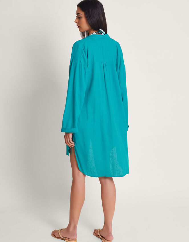 Esme Beach Shirt , Blue (TURQUOISE), large
