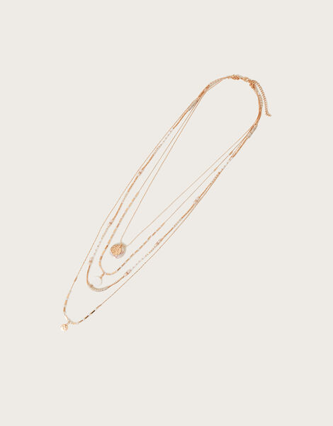 Pearl Layered Necklace, , large