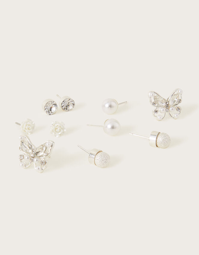 Bridesmaid Stud Earrings 5 Pack, , large