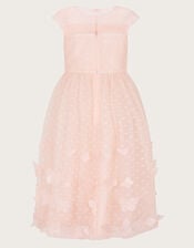 Polka Dot Butterfly Tulle Dress, Pink (PALE PINK), large