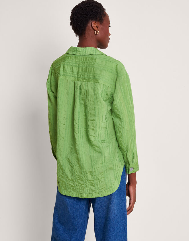 Sofia Textured Shirt, Green (GREEN), large