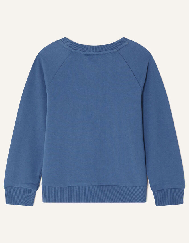 Horse Sweat Long Sleeve T-Shirt, Blue (NAVY), large