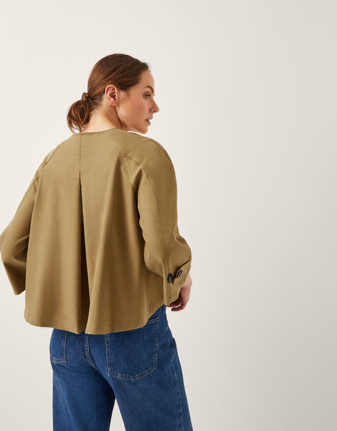 Verity 3/4 Sleeve Swing Jacket, Natural (NATURAL), large