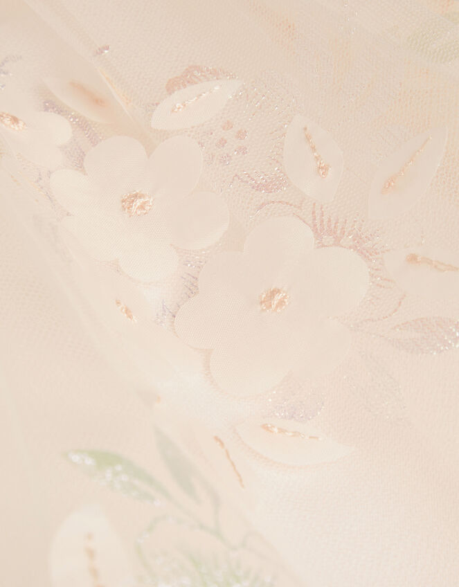 Penny Iridescent 3D Floral Dress, Pink (PALE PINK), large