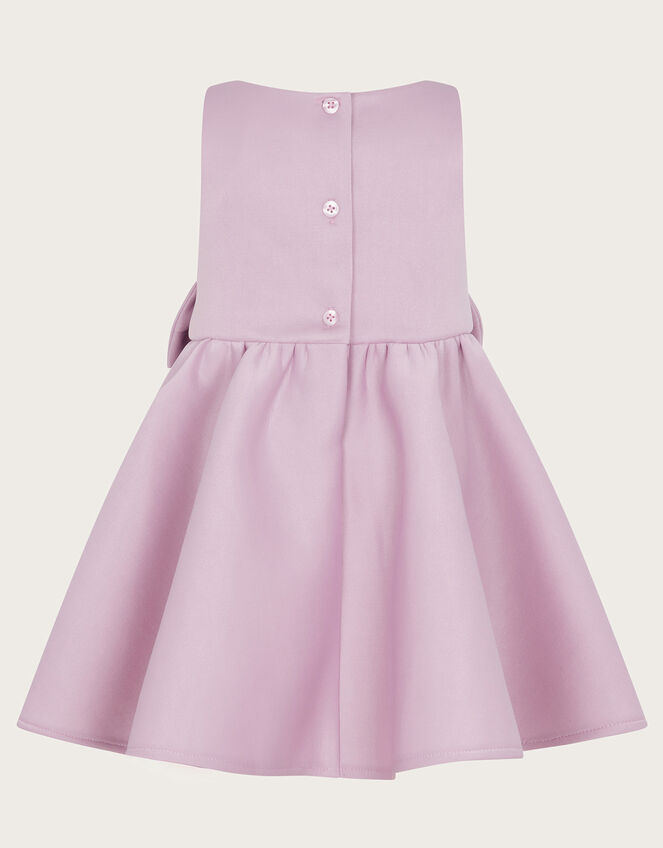 Baby Sleeveless Big Bow Dress, Purple (LILAC), large