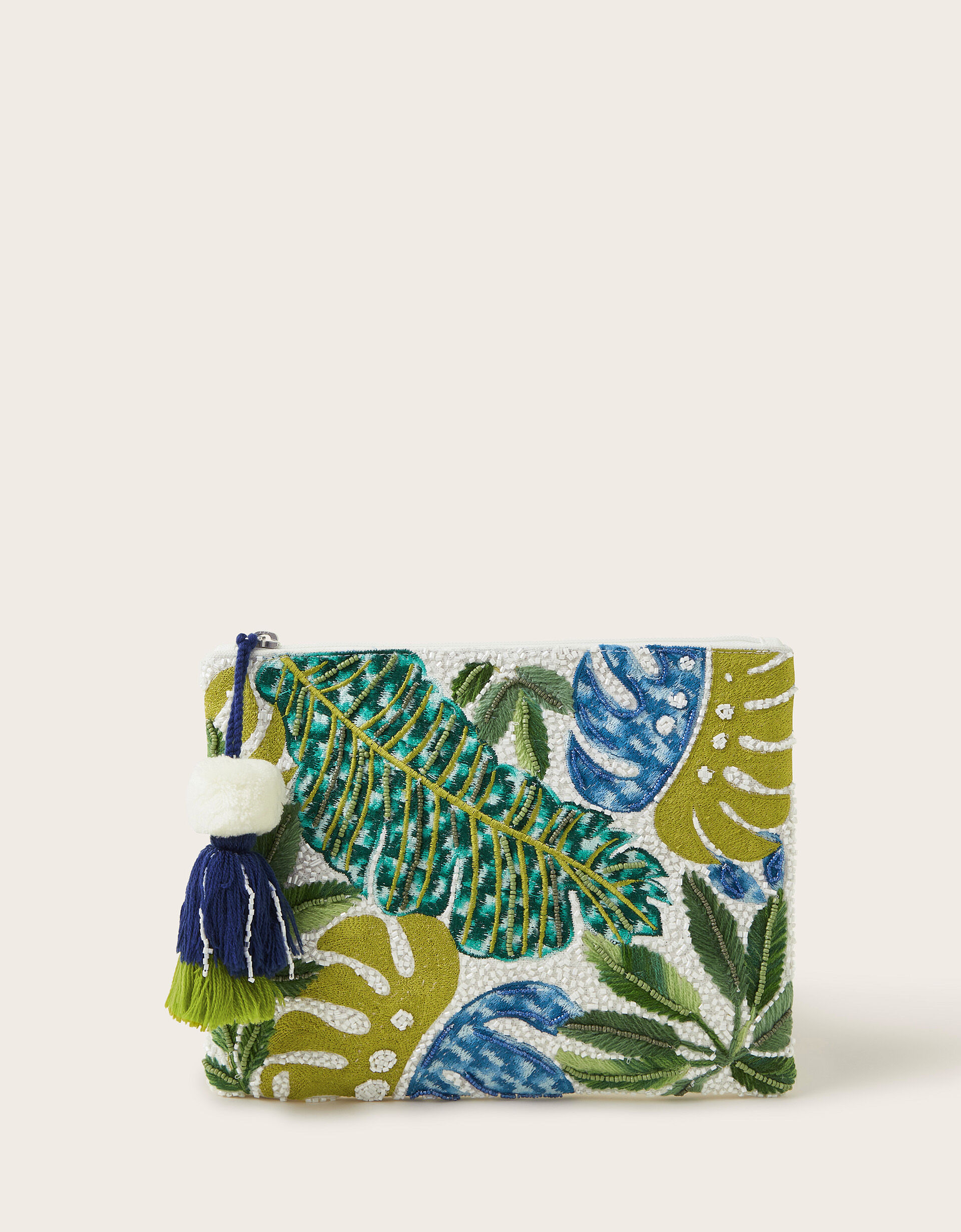 Palm Beaded Clutch Bag Bags Purses Monsoon Global