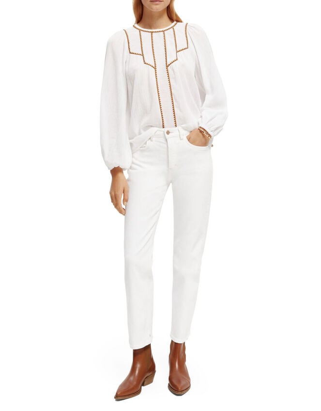Scotch and Soda Sky Straight Jeans Regular Length, White (WHITE), large
