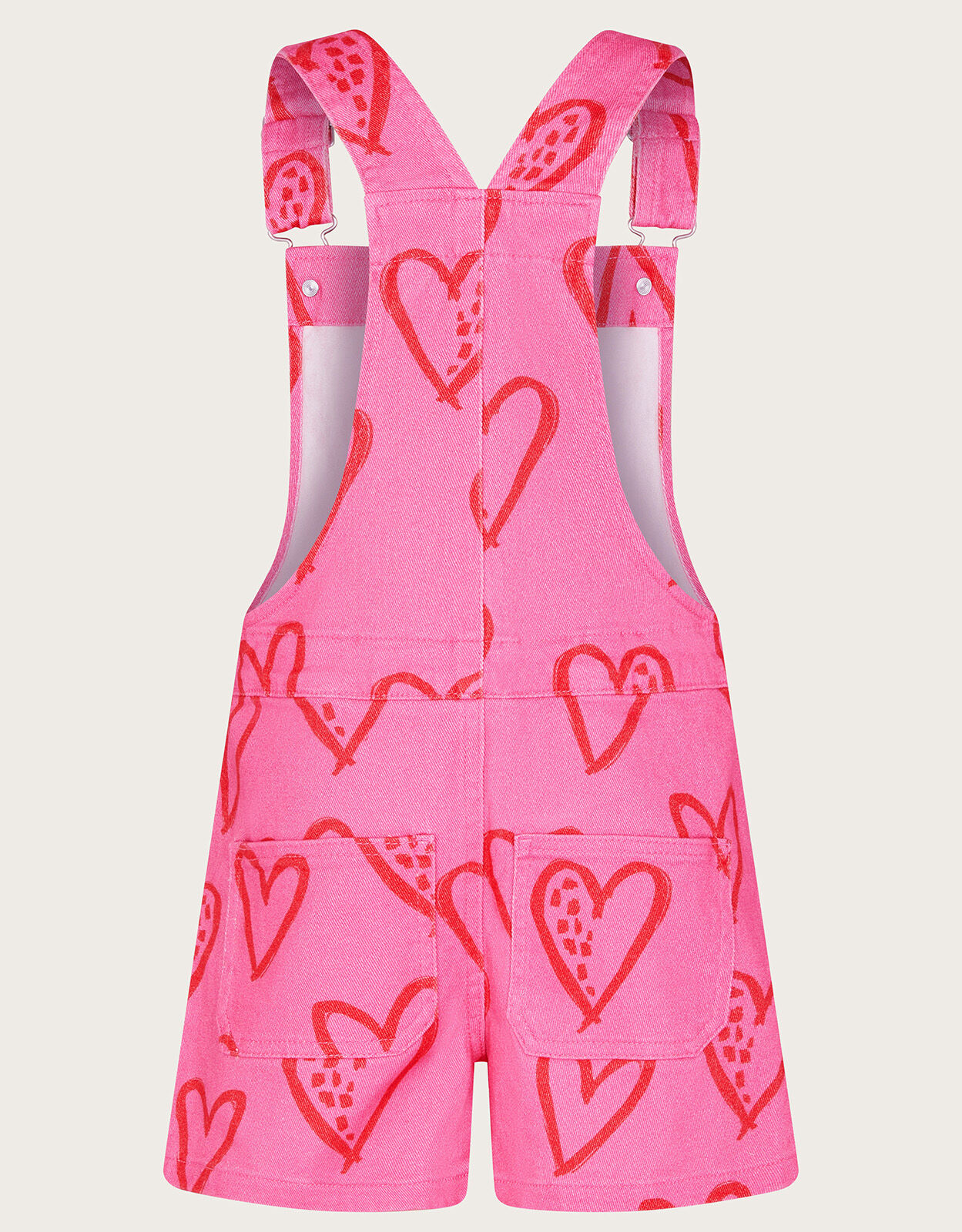 Pink store denim dungarees