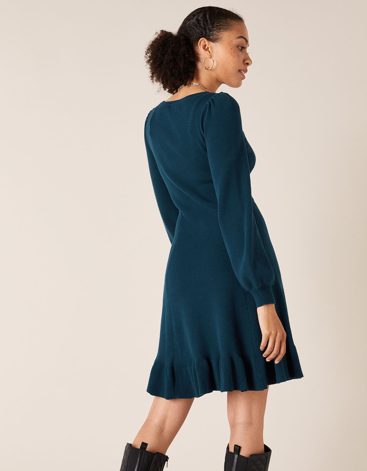 Peplum deals knit dress