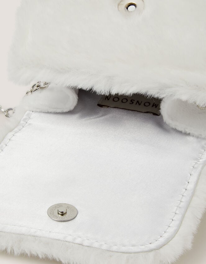 Fluffy Pearl Bow Bag, , large