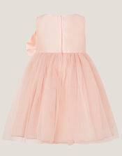 Baby Waterfall Bow Tulle Dress , Pink (PINK), large