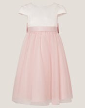 Satin Bridesmaid Dress, Pink (PINK), large