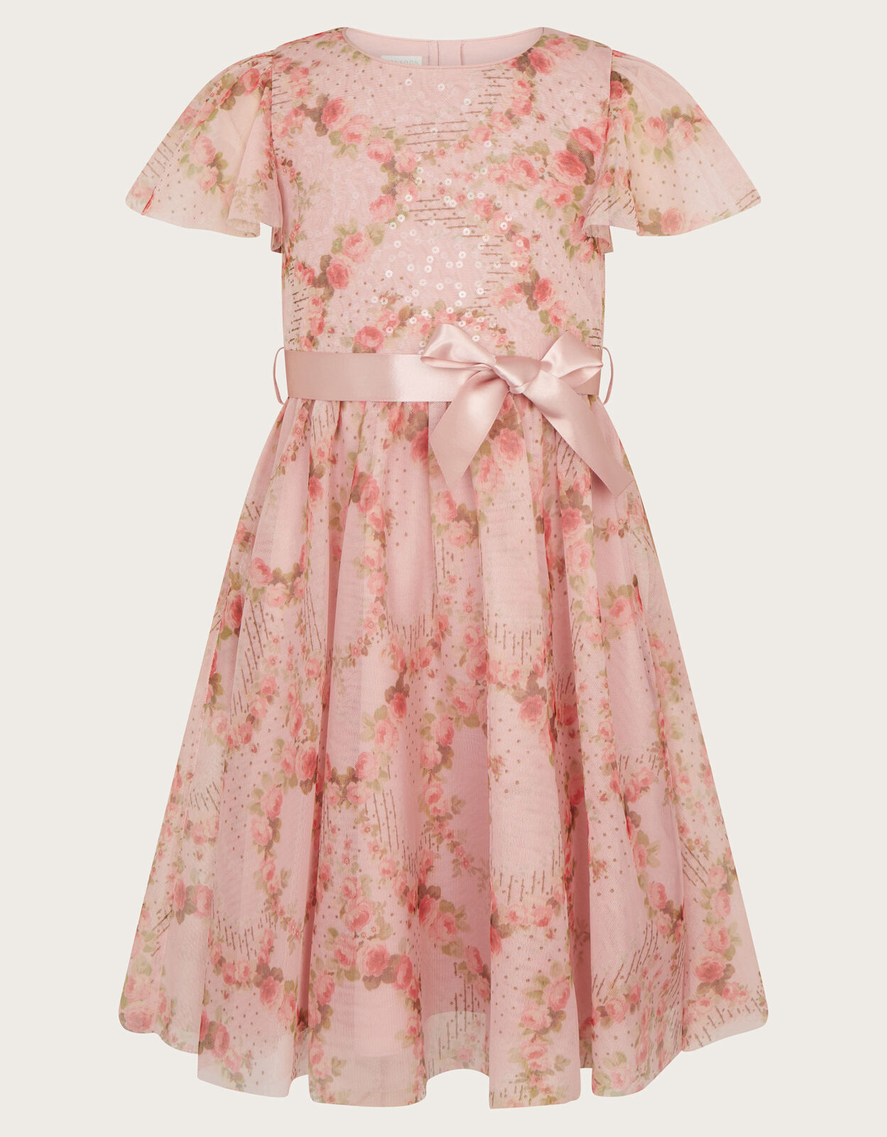 Monsoon girls pink dress online